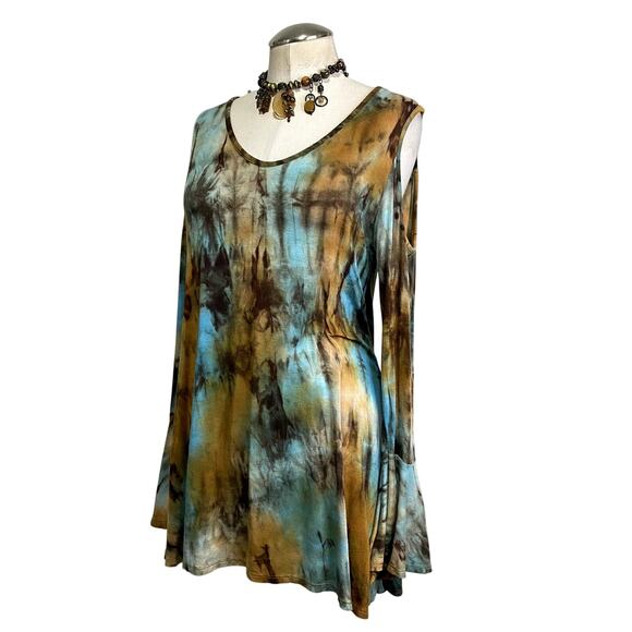 Vintage R. Rouge USA Fairy Hippie Boho Long Sleeve Long Sleeve Top - Picture 8 of 13